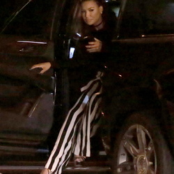 01-12 - Naya out to dinner for her 30th birthday